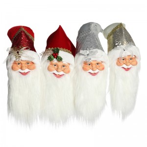 20 ~ 70cm karácsonyi santa claus fej díszek díszek fa lógó figurák gyűjtemény baba medál kis hagyományos xmas